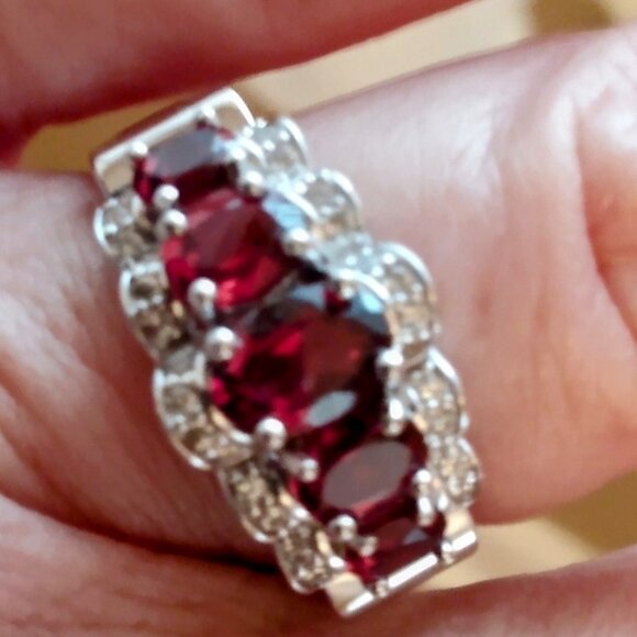 Jtv Jewelry - Stunning red garnet ring!